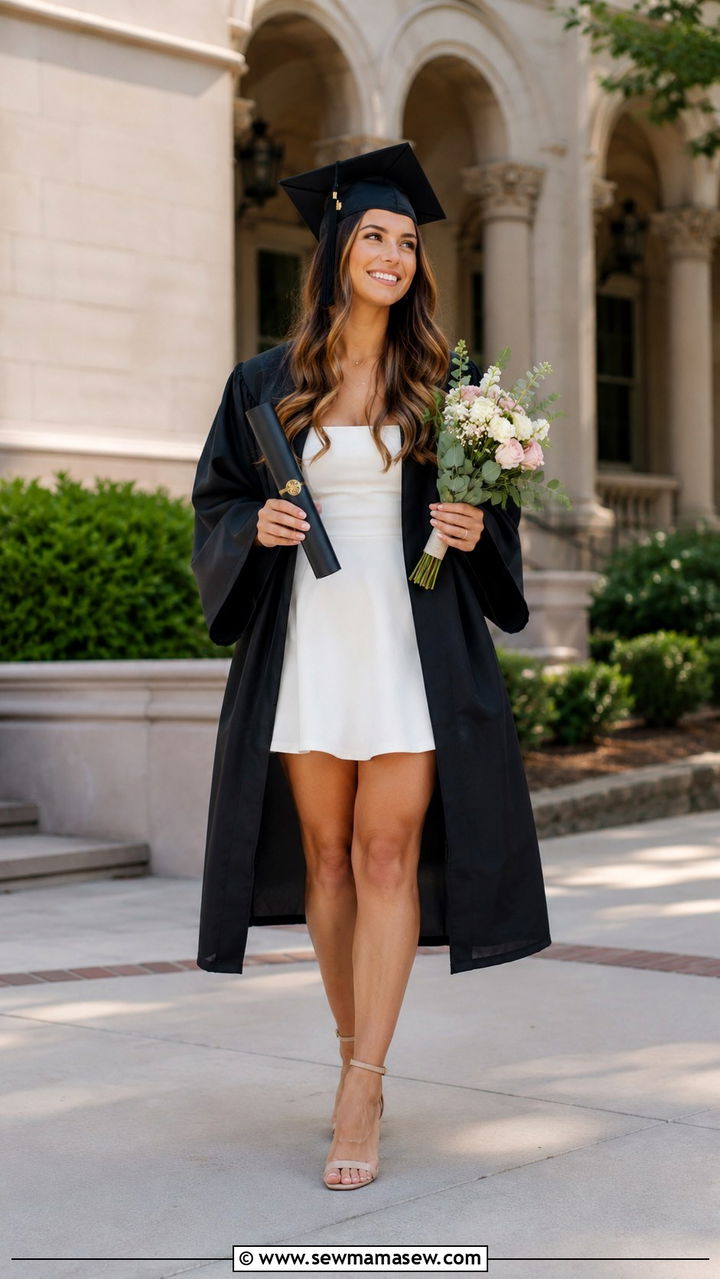 Graduation Cap and Gown Outfit - 25 Photoshoot outfit ideas