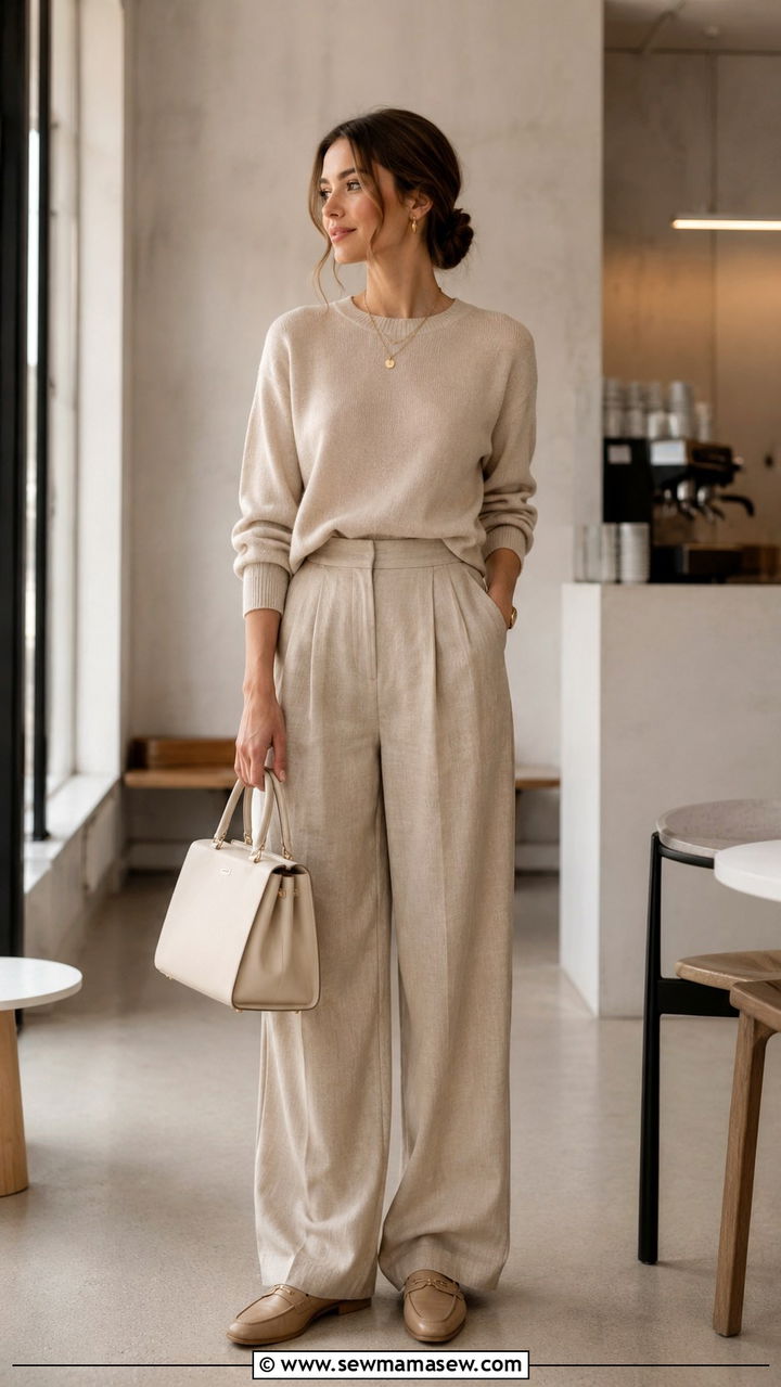 Graphic Designer Outfit Monochrome Beige Tones - 20 Graphic designer outfit ideas