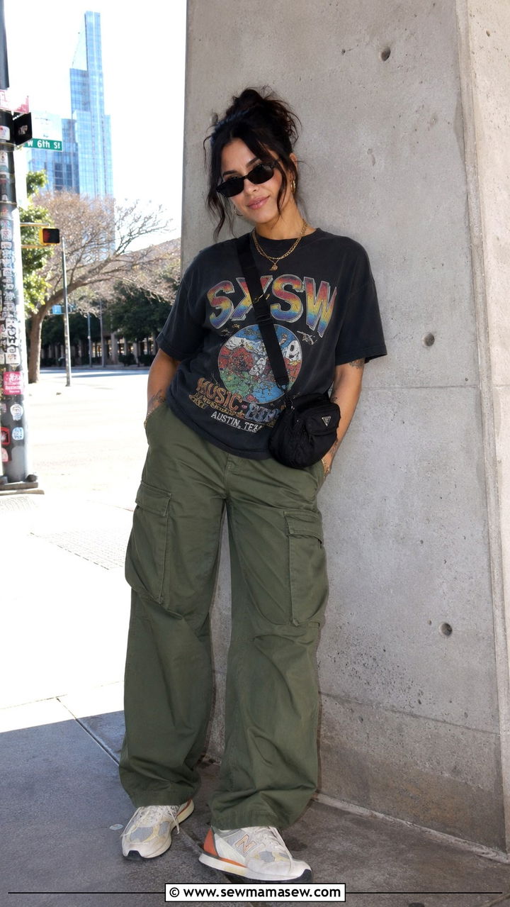 Graphic Tee and Cargo Pants Outfit SXSW - 20 SXSW outfit ideas 2026