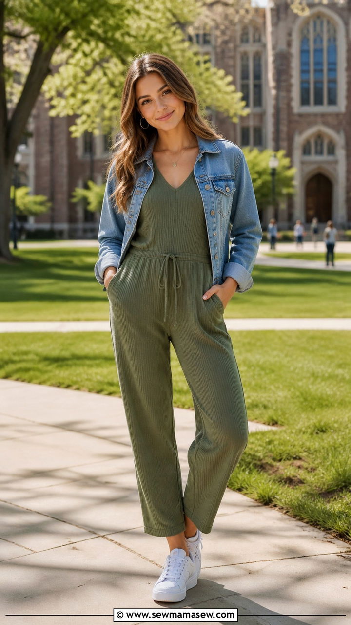 Graphic tee and wide leg jeans outfit - 40 school outfits ideas