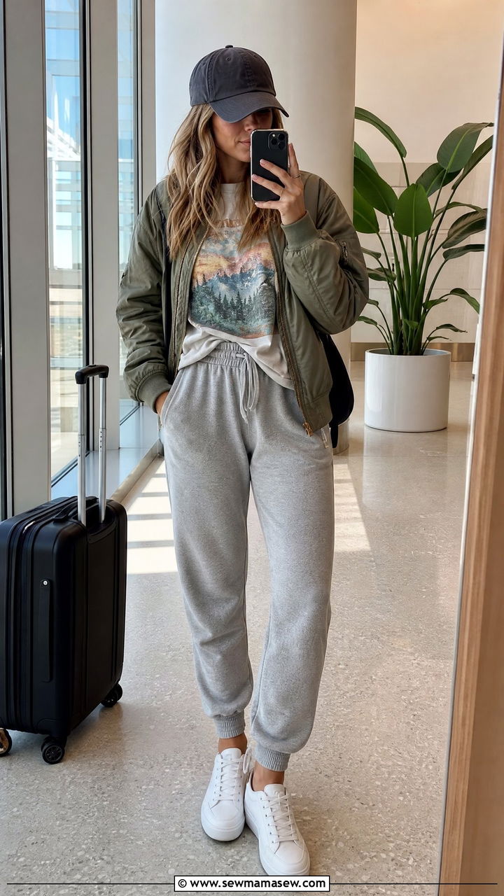 Graphic tee with joggers summer - 30 Summer outfits with graphic tee