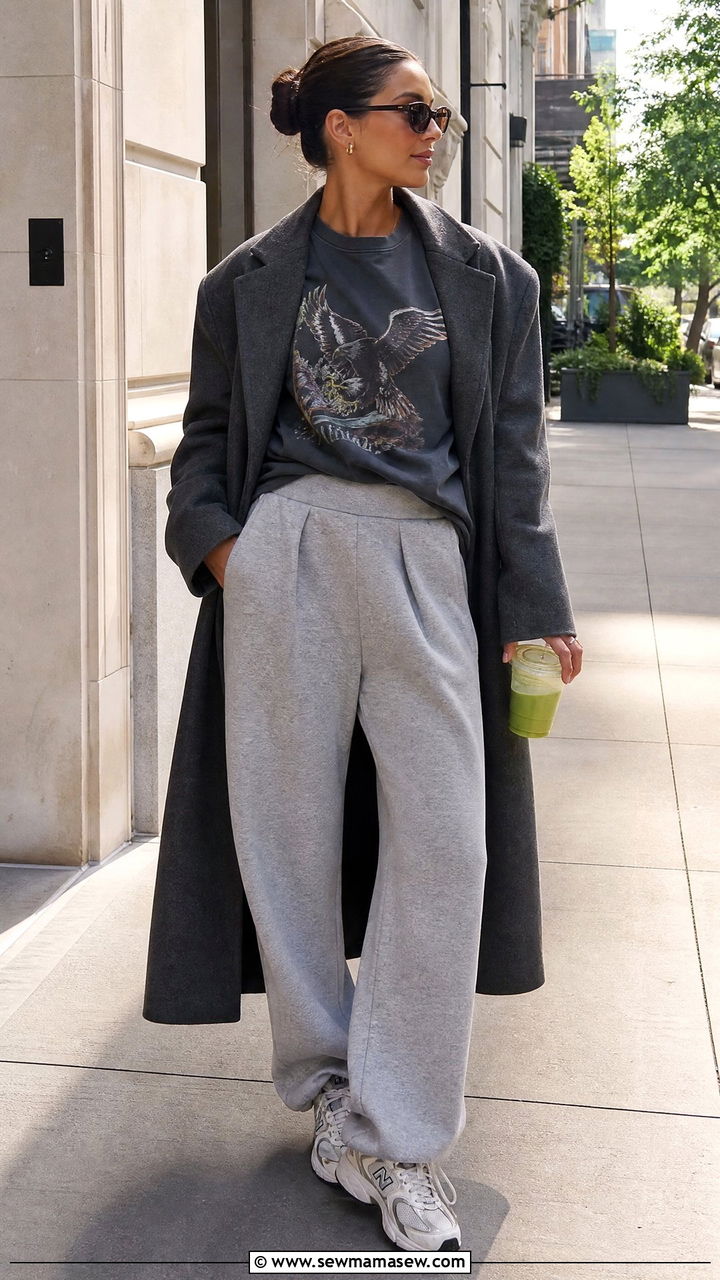 Graphic tee with sweatpants - 35 How to style a graphic tee