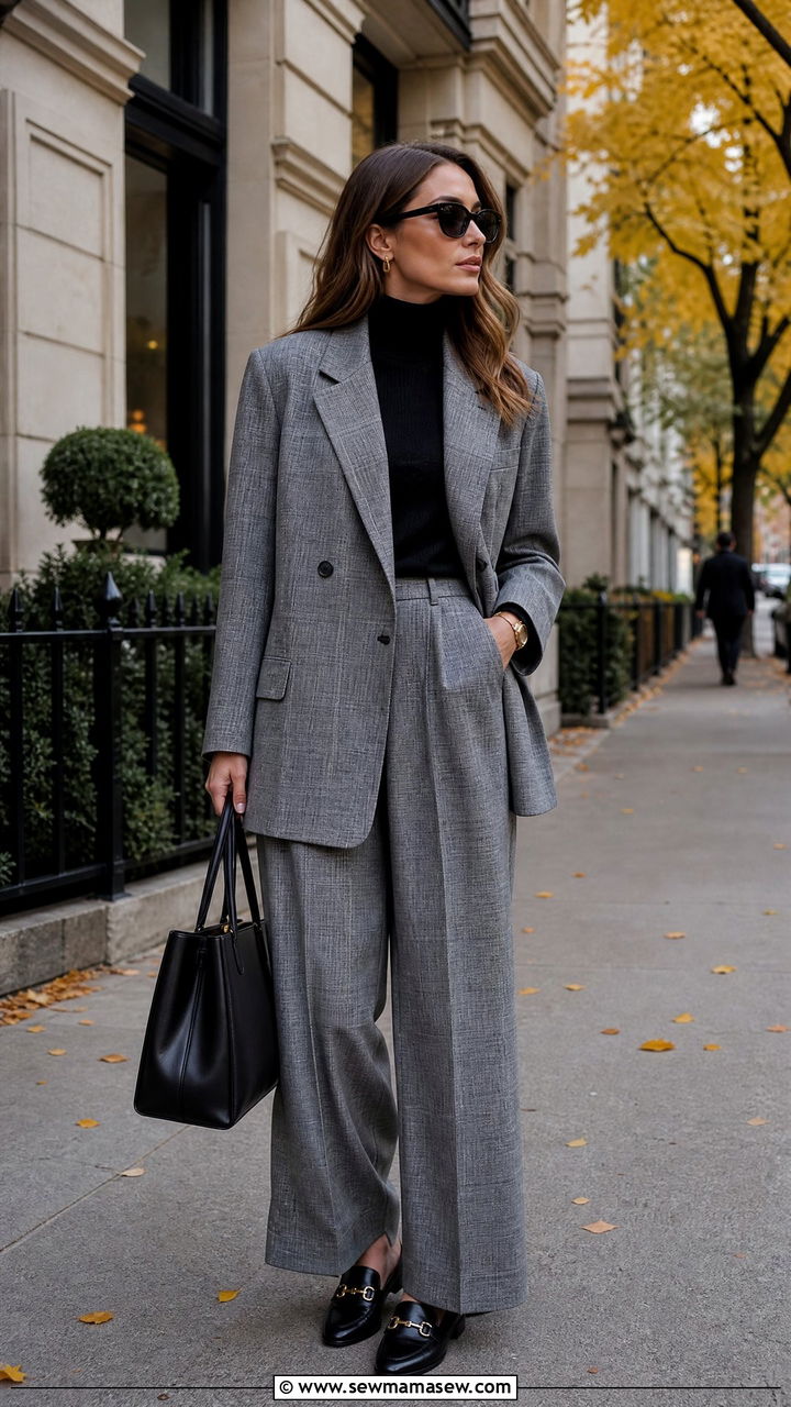 Gray Plaid Glamoratti Suit - 30 glamoratti outfits inspo