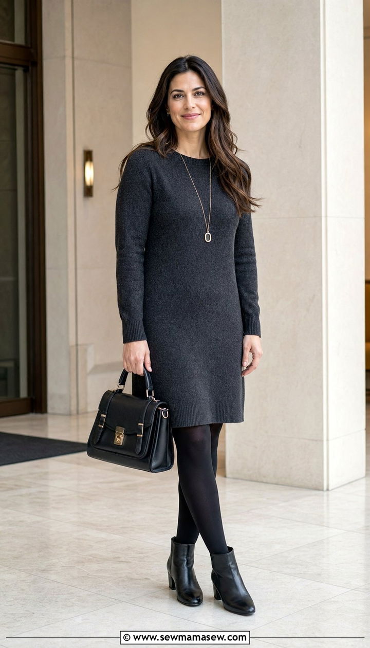Gray Sweater Dress Outfit For Deposition - 25 Deposition outfit ideas