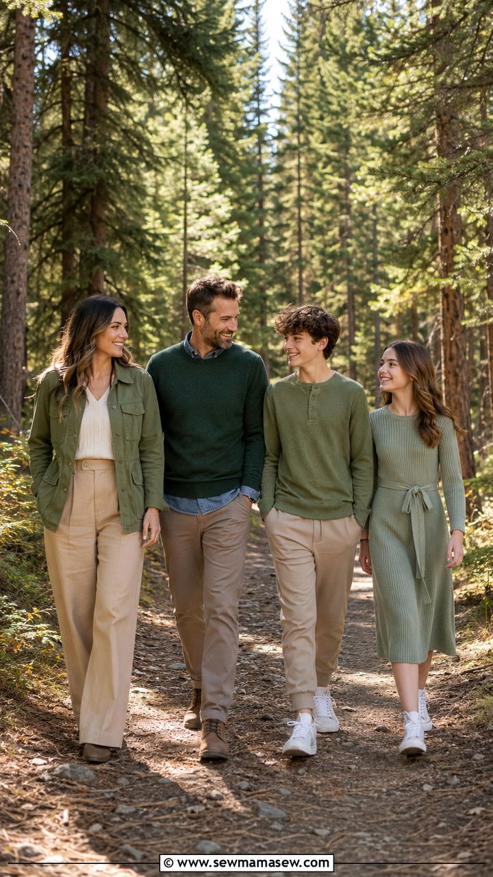 Green And Tan Family Photo Outfits - 20 Pinterest family photo outfits