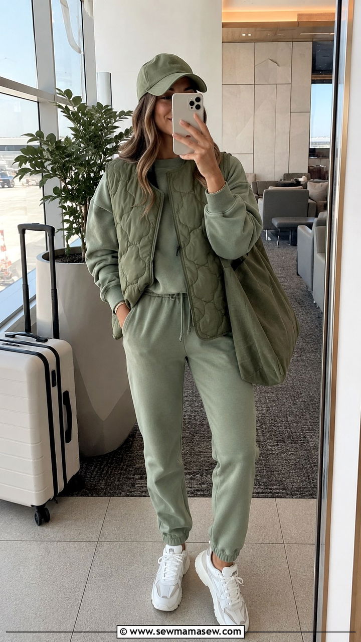 Green Monochrome Sweatsuit Outfit - 30 Monochromatic green outfits