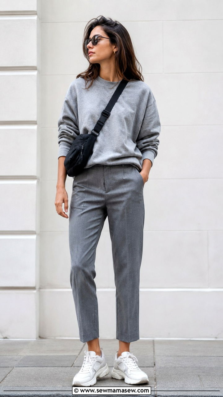 Grey Trousers Outfit Casual - 30 casual trousers outfits