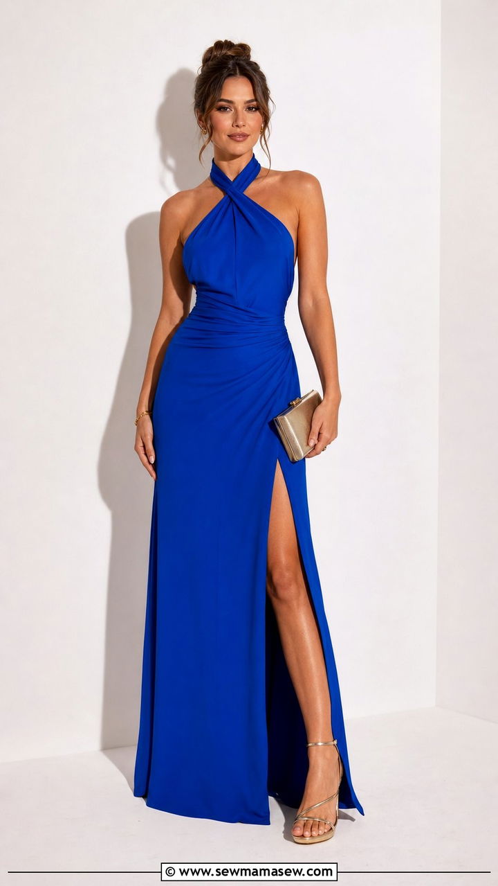 Halter Maxi Dress Dinner Outfit - 25 dinner outfits 2026