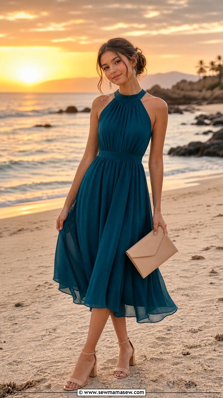 Halter Neck Midi Dress Wedding Guest Teen - 25 Wedding guest outfit ideas for teen