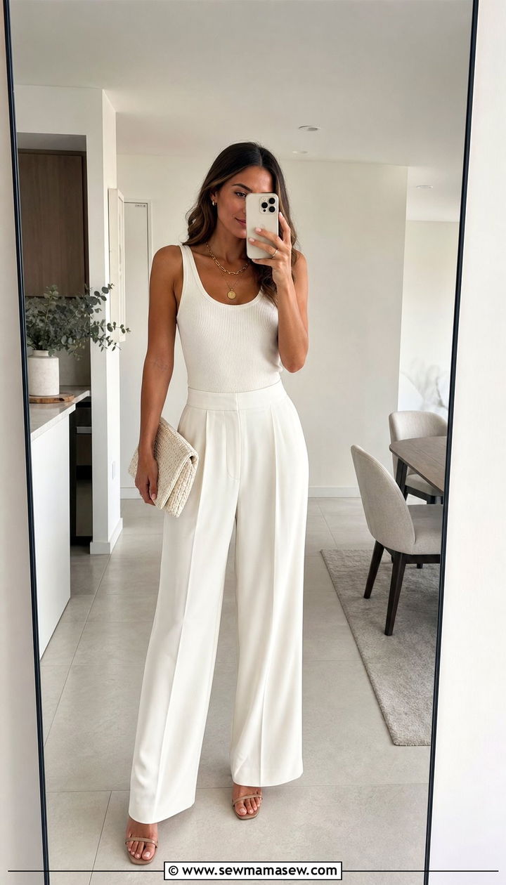 Head To Toe White Dinner Outfit - 25 dinner outfits Pinterest