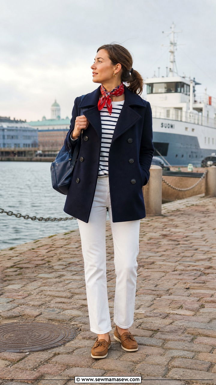 Helsinki Navy Peacoat Outfit - 25 Helsinki outfit ideas