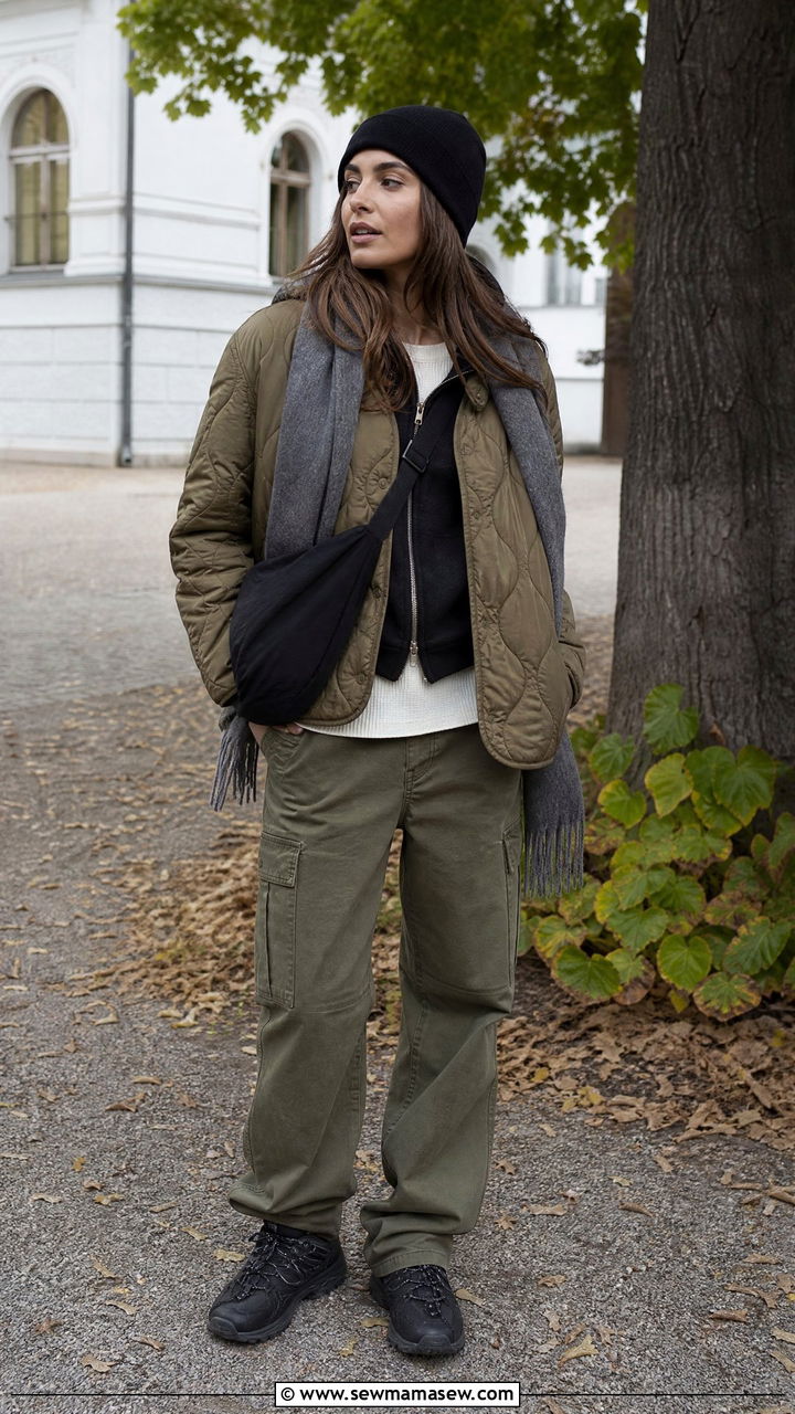 Helsinki Quilted Jacket Utility Outfit - 25 Helsinki outfit ideas