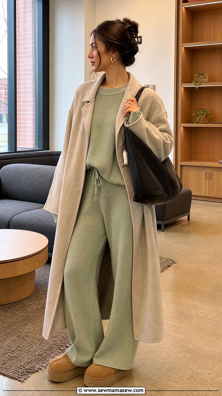 High School Outfit With Matching Cozy Loungewear Set - 35 High school outfit ideas