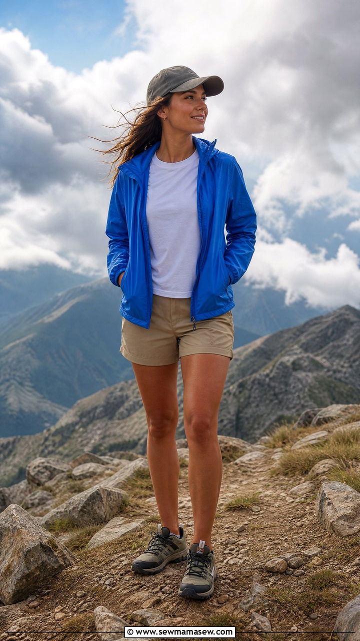 Hiking Outfit with a Windbreaker - 30 Hiking outfit ideas 2026