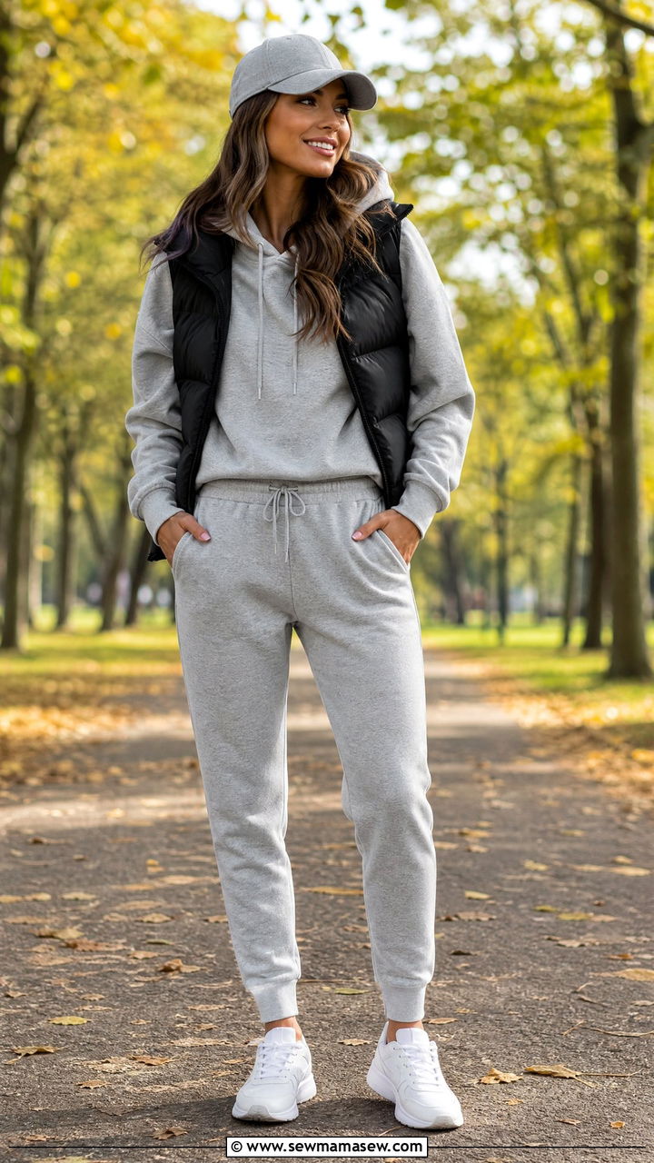 Hoodie and Joggers Casual Outfit - 35 How to style a hoodie