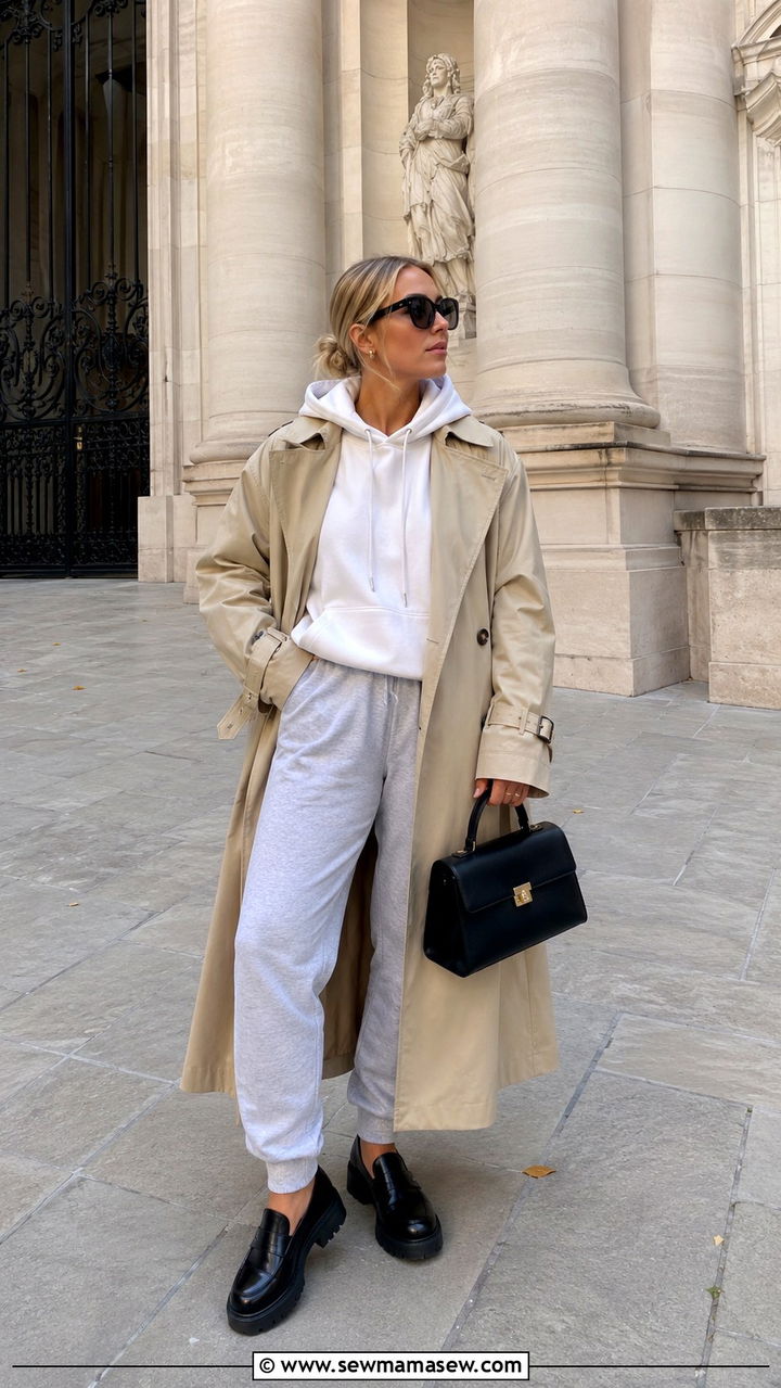 Hoodie and joggers with loafers - 30 Hoodie and joggers outfit ideas