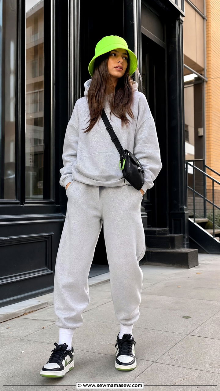 Hoodie sweatpants and sneakers bucket hat outfit - 25 How to style a bucket hat