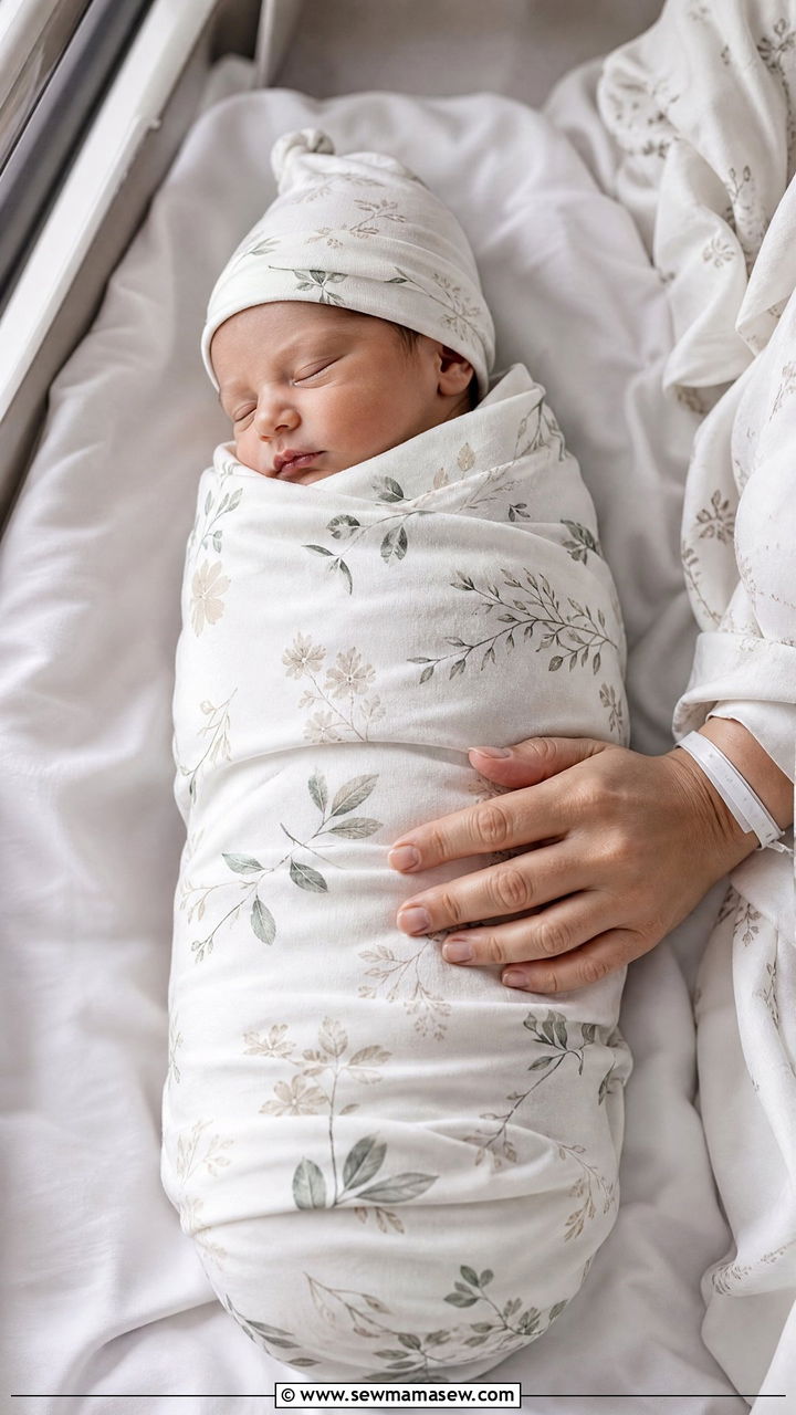 Hospital Swaddle Set With Name Blanket - 20 Baby announcement outfit ideas