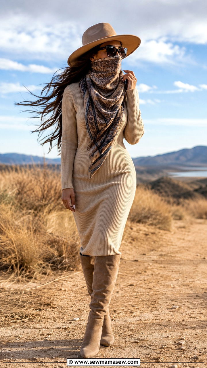 How to Style a Scarf as a Face Covering - 30 How to style a scarf