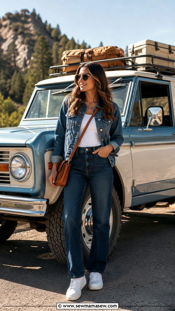 How to style a denim on denim look with a jacket - 30 how to style jacket outfits
