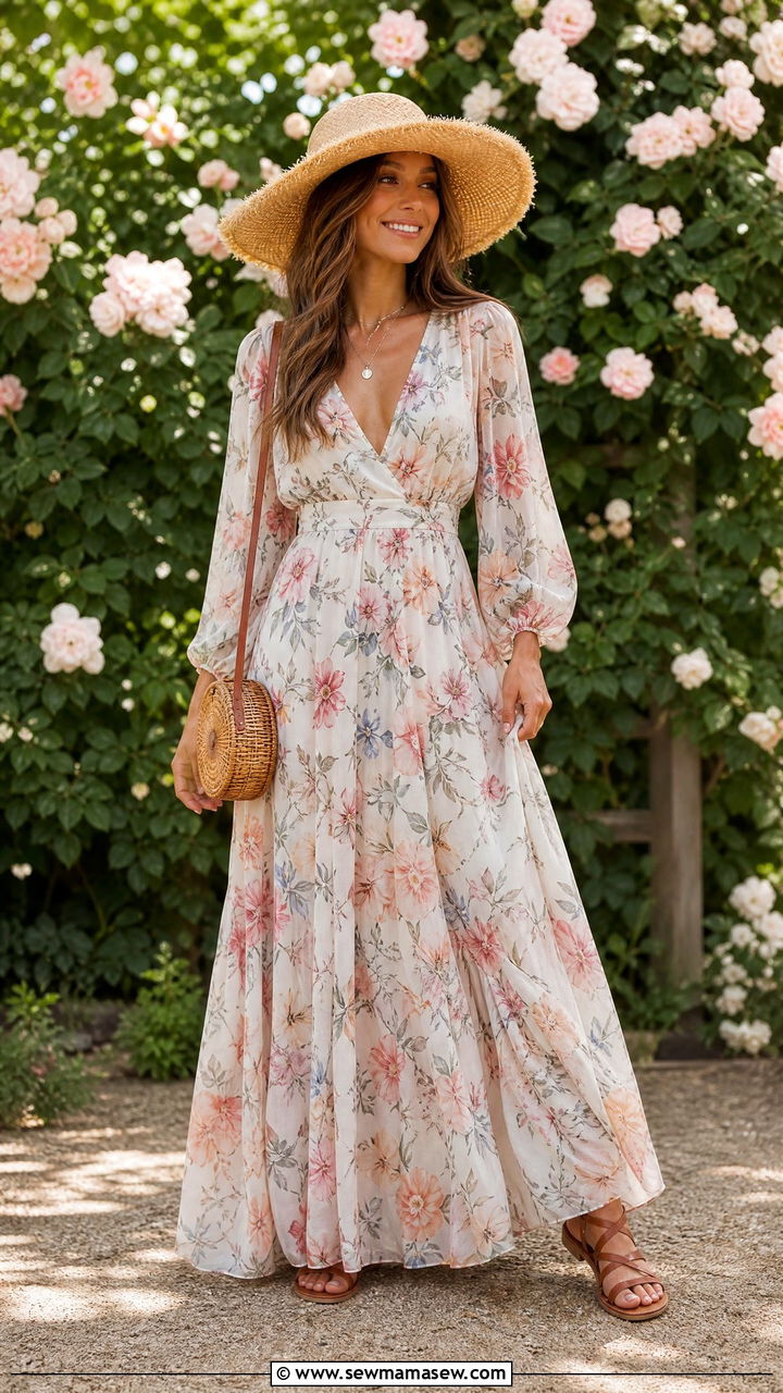 How to style a wide brim hat with a maxi dress - 25 How to style a wide brim hat