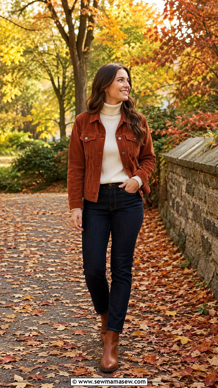 How to wear a corduroy jacket with a turtleneck - 30 how to style jacket outfits