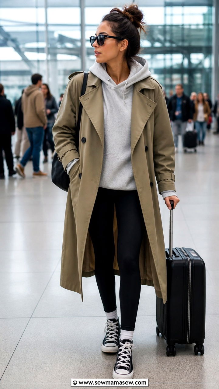 How to wear a trench coat with a hoodie - 30 how to style jacket outfits