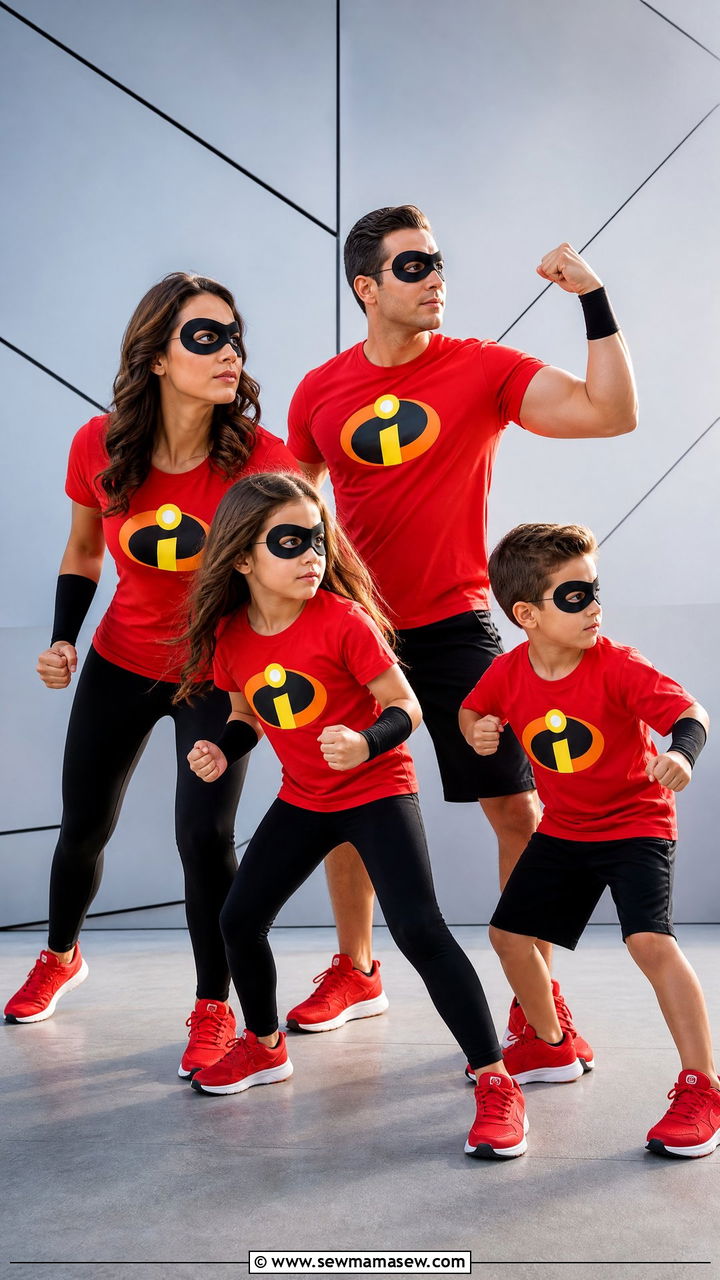 Incredibles Family Matching Outfit - 30 Disney outfits matching