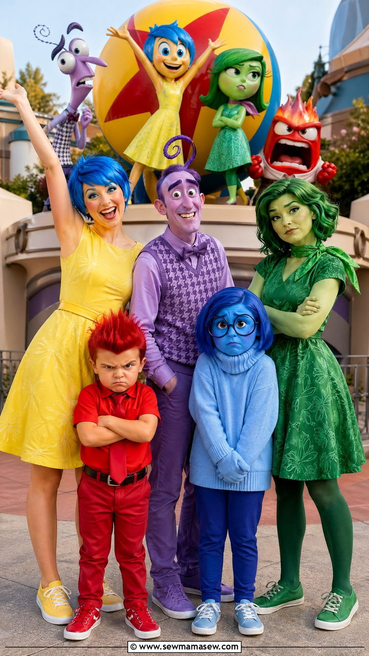 Inside Out Family Disney Outfits - 35 Disney outfit ideas for family