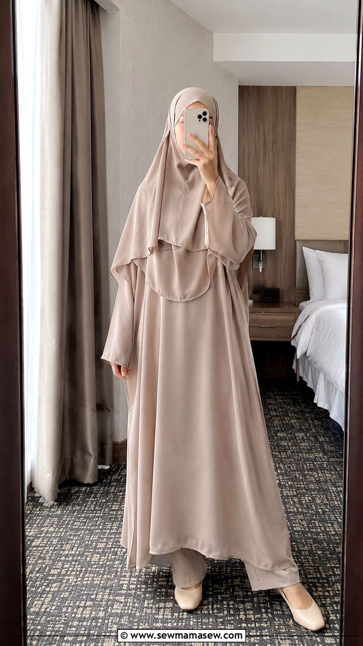 Instant Hijab and Abaya Set for Umrah - 30 Modest outfit ideas for Umrah