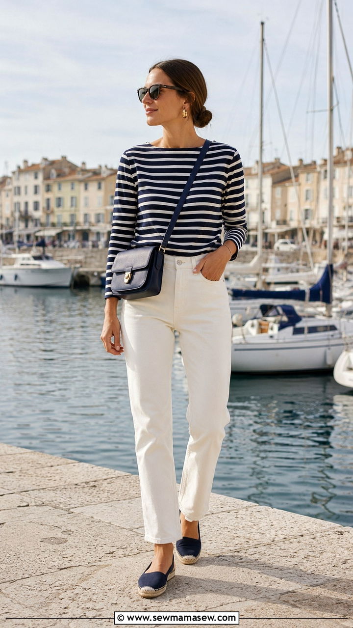Ivory And Navy Stripe Outfit - 30 Ivory outfit ideas