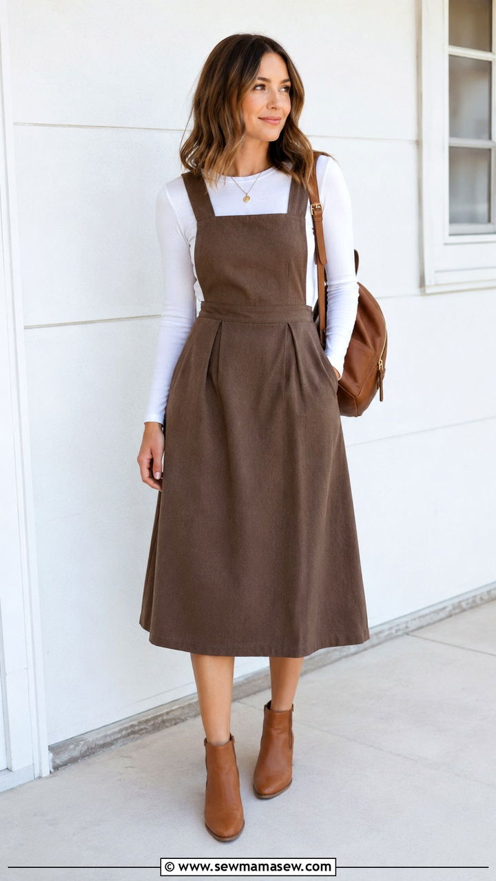 Ivory Ruffle Blouse With Navy Trousers - 30 spring outfits for modest women