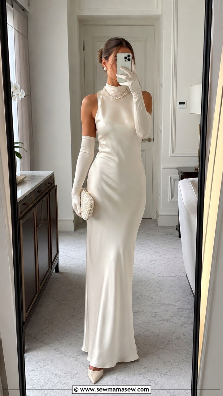 Ivory Silk Gown White Tie Event - 25 White tie event outfit ideas