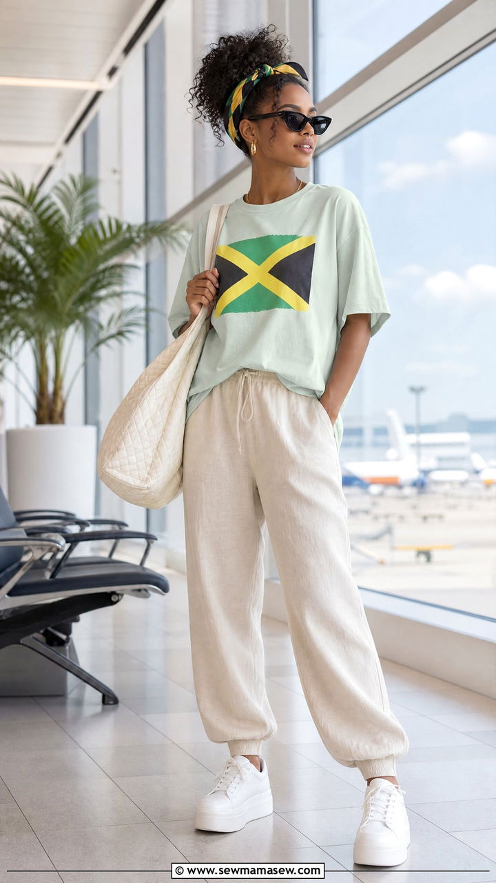 Jamaica TShirt and Joggers Outfit - 35 Jamaica outfit ideas