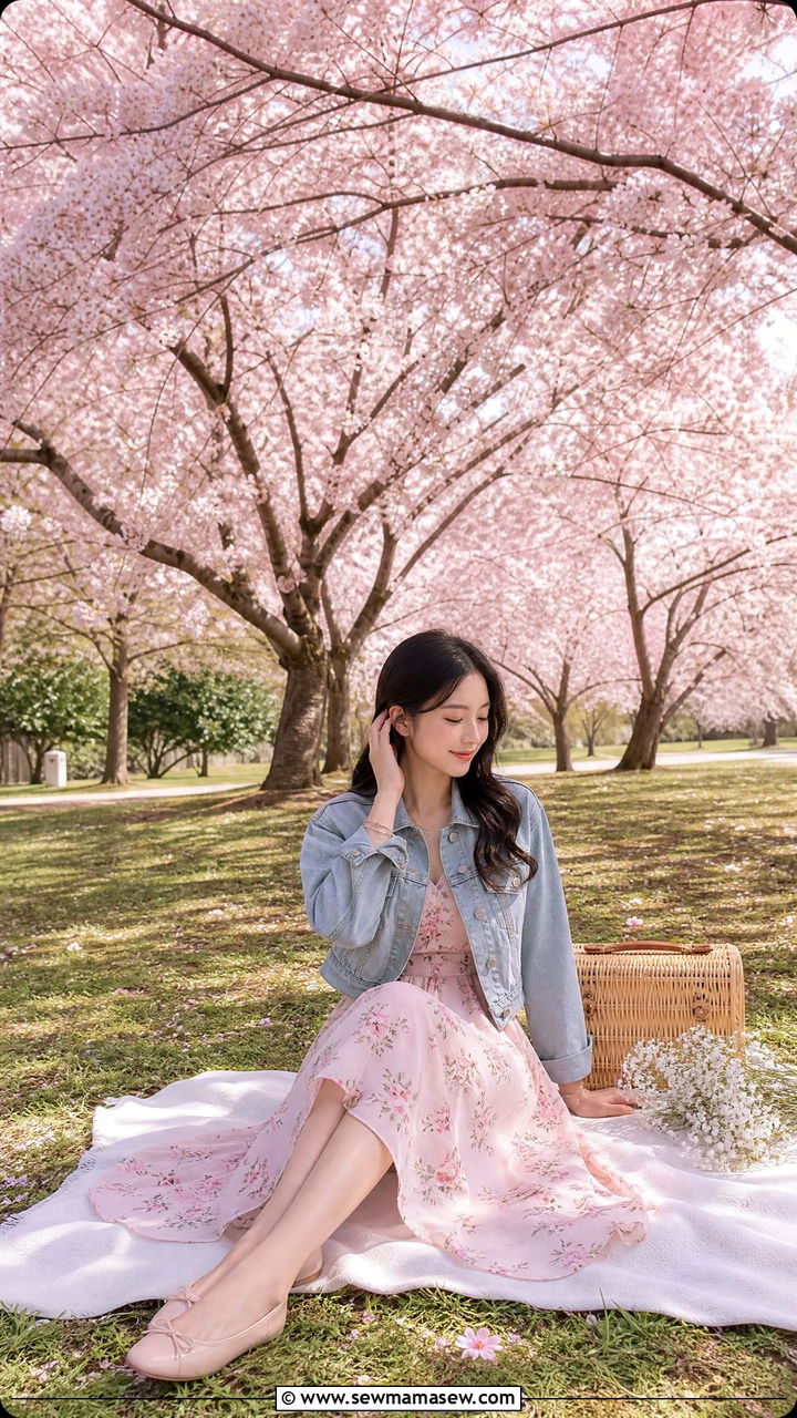 Japan Cherry Blossom Dress Outfit - 25 Japan packing list outfits