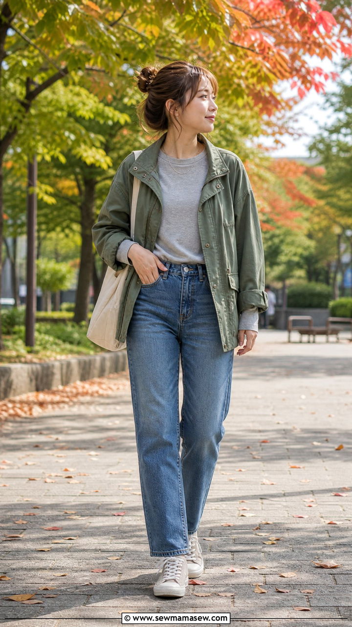 Japan Early Fall Transition Outfit - 25 Japan packing list outfits