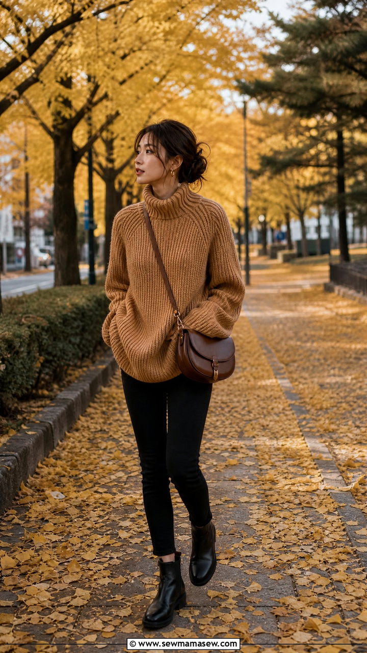 Japan Fall Knit Sweater Outfit - 25 Japan packing list outfits