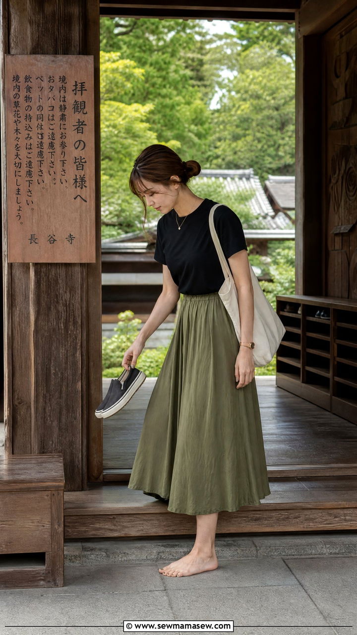 Japan Temple Modest Outfit for Summer - 25 Japan packing list outfits