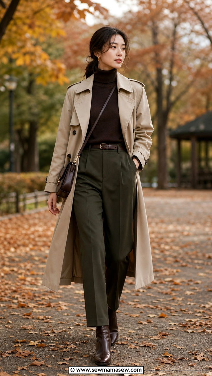 Japanese Fall Trench Coat Outfit - 40 Japanese outfit ideas