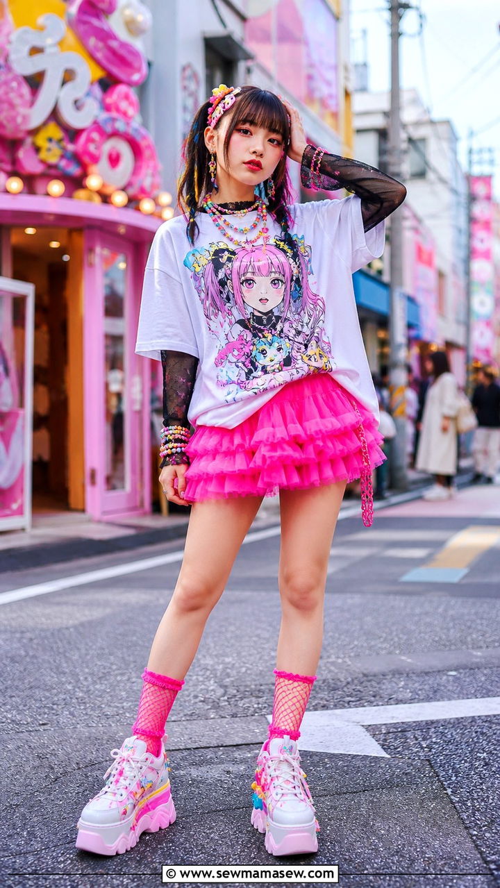Japanese Harajuku Street Outfit - 40 Japanese outfit ideas
