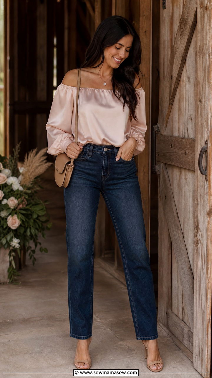 Jeans And A Nice Top Engagement Outfit - 30 Engagement session outfit ideas