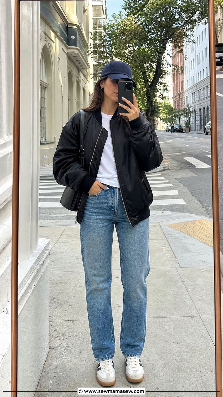 Jeans With A Bomber Jacket - 35 how to style jeans