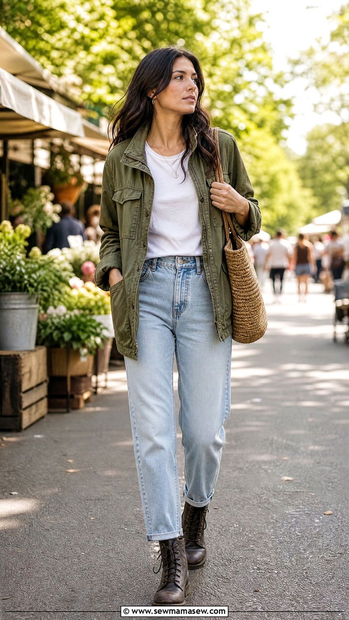 Jeans With A Utility Jacket - 35 how to style jeans