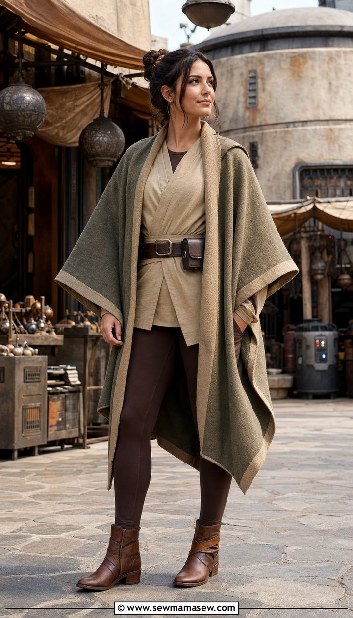Jedi Inspired Tunic Look for Galaxys Edge - 25 Disneyland outfit ideas 2026