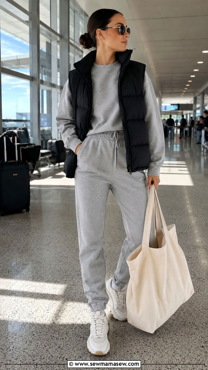 Jogger Co Ord Set Airport Outfit - 25 Airport outfit ideas with co-ord set