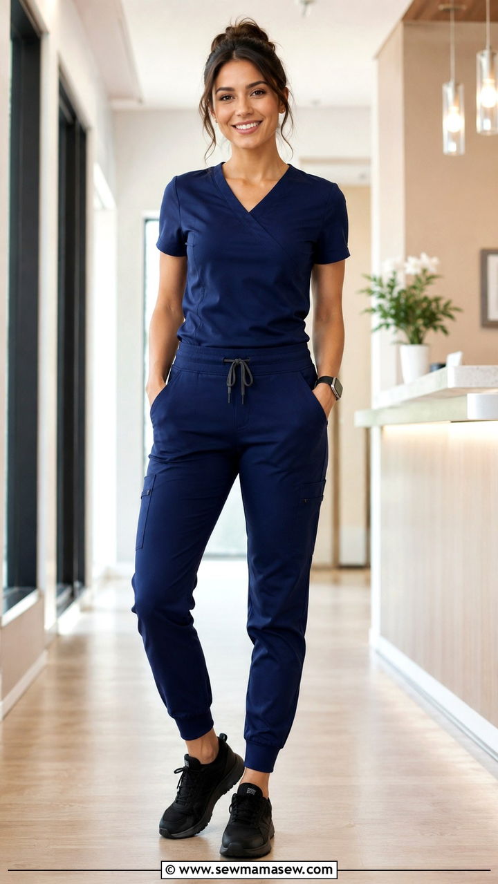 Jogger Scrub Pants Outfit - 30 Cute scrubs outfits