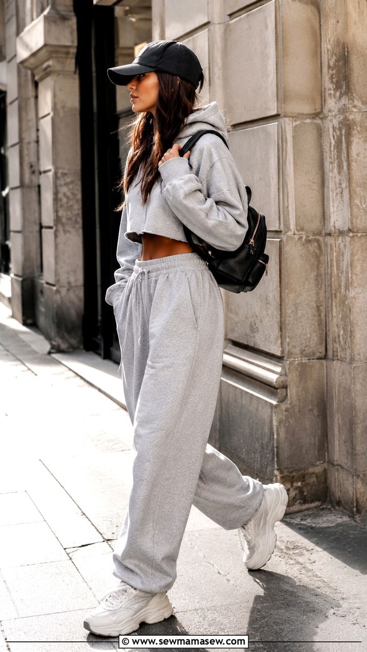 Joggers With Chunky Sneakers - 30 chic joggers outfit ideas