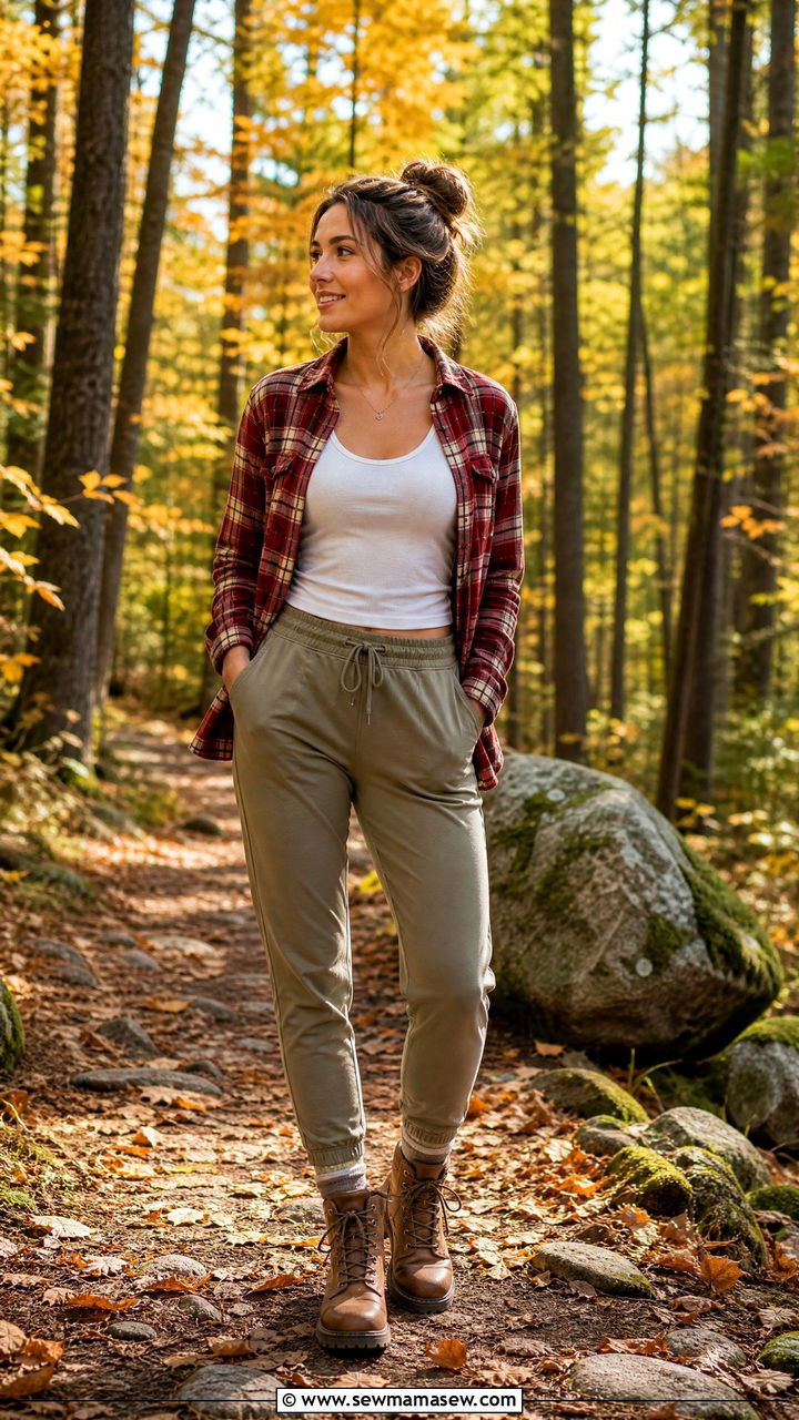 Joggers With Flannel Shirt And Boots - 25 How to style joggers