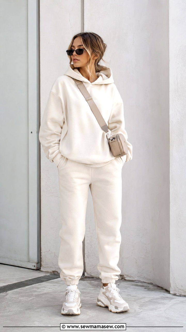 Joggers With Oversized Hoodie - 30 chic joggers outfit ideas