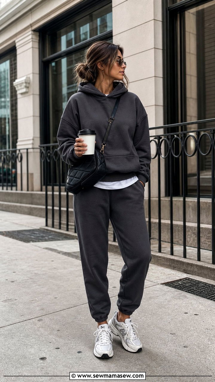 Joggers and Hoodie Outfit College - 35 casual college outfits